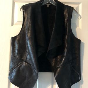 Thalia Sodi Non leather Faux Fur Vest (Never Worn)